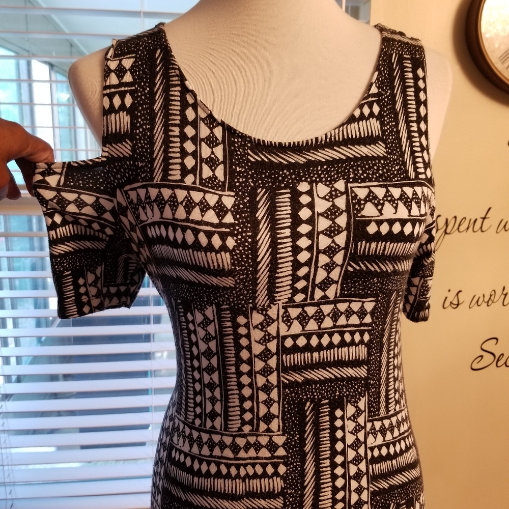 Cute cold shoulder dress
